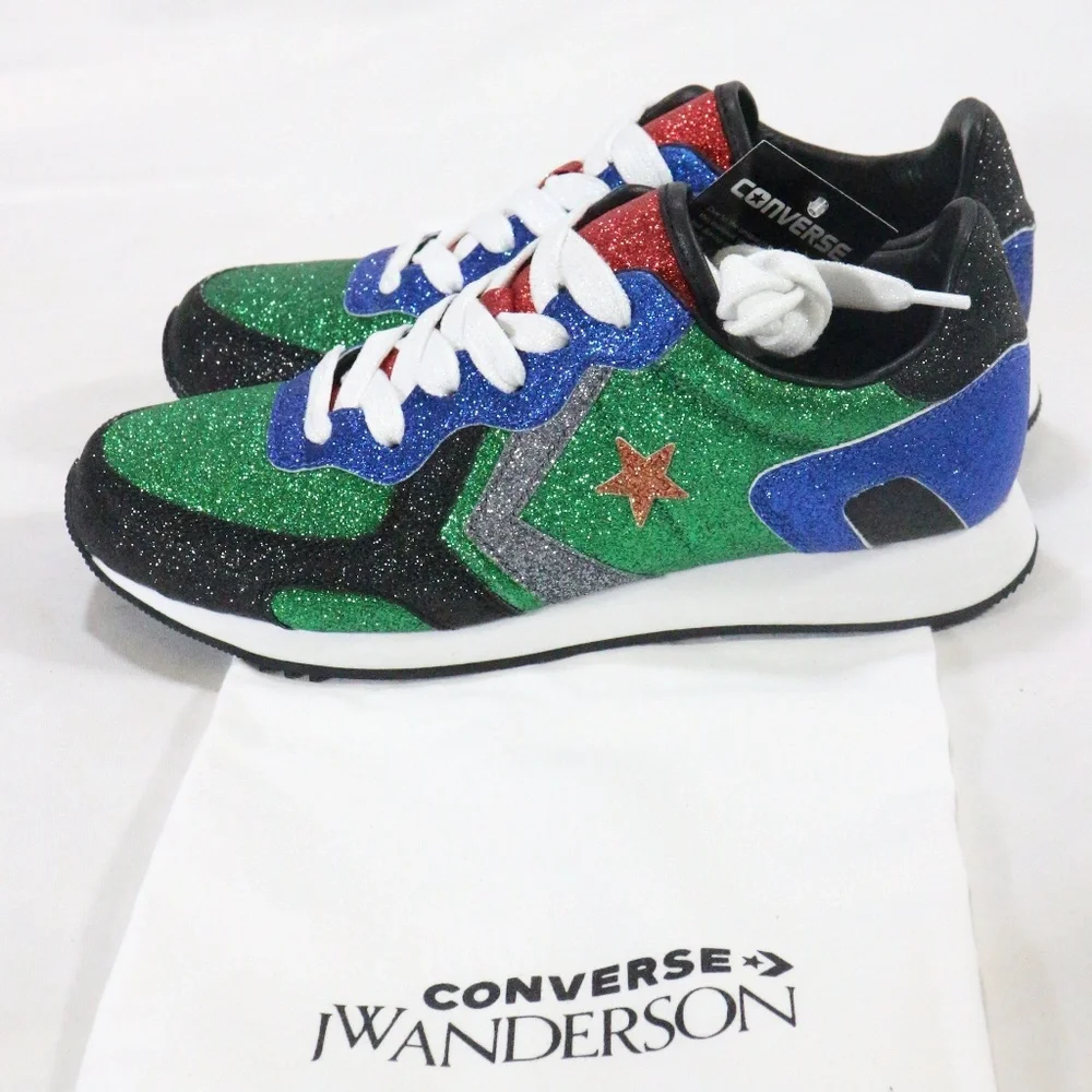 CONVERSE J.W. Anderson x Thunderbolt Green Sneakers Sz 5.5. Wmn 7 Men - Picture 2 of 8